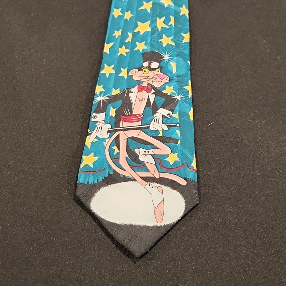 1993 Pink Panther neck tie Star Tapping